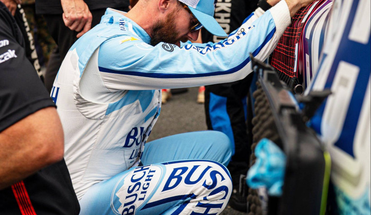 Ross Chastain crashes Denny Hamlin at the Charlotte Roval (Video)