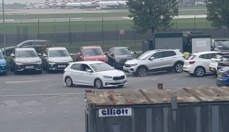 Rental car workers spotted whizzing around in holidaymakers' motors in car park near Heathrow