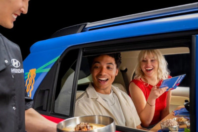 Brand new restaurant where diners must get inside car to eat