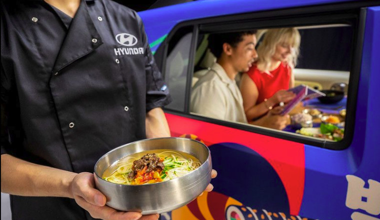Backseat Bites: Hyundai’s Tiny EV Becomes London’s Smallest Restaurant