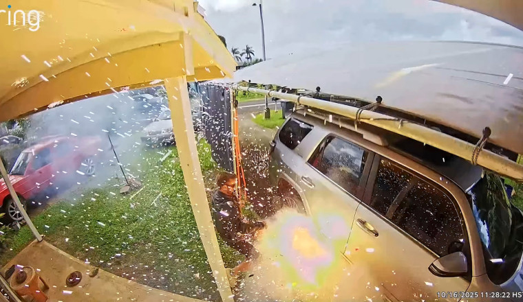 Wayward Firework Blows Up Toyota 4Runner