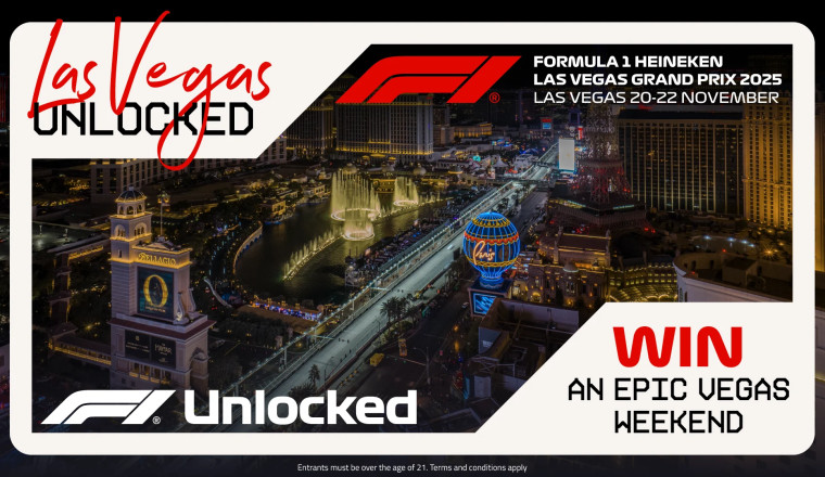 Win the ultimate Las Vegas prize with F1 Unlocked