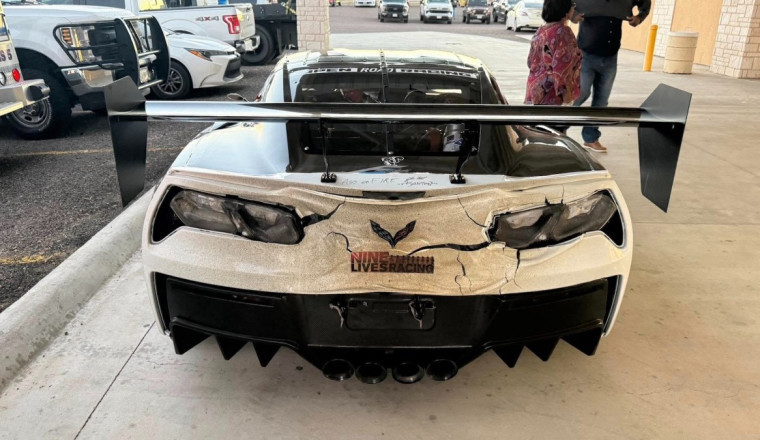 Wicked Exhaust Heat Melted This Corvette ZR1 While Averaging 173 MPH Over 118 Miles