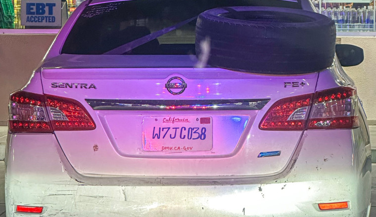 California Cop Pulls Over Woman For DIY License Plate, But Gives Her Points For Creativity