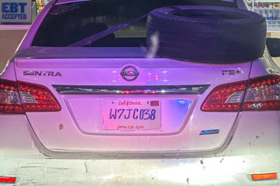 California Cop Pulls Over Woman For DIY License Plate, But Gives Her Points For Creativity