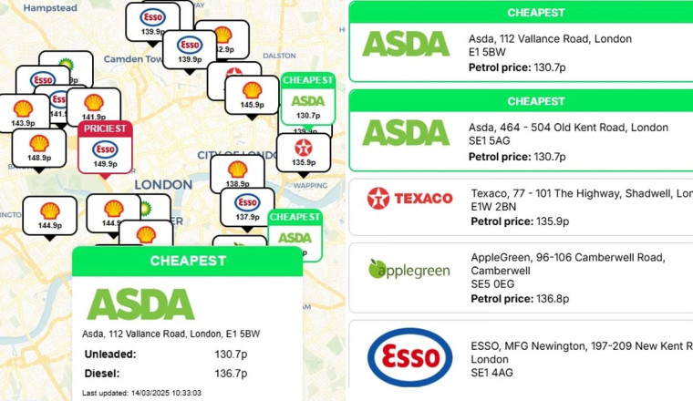 Cheapest place to buy petrol and diesel near you REVEALED... so could YOU save £10 by filling up at a different station down the road?