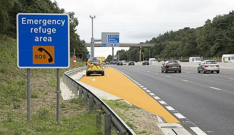 How to use the emergency refuge areas on smart motorways