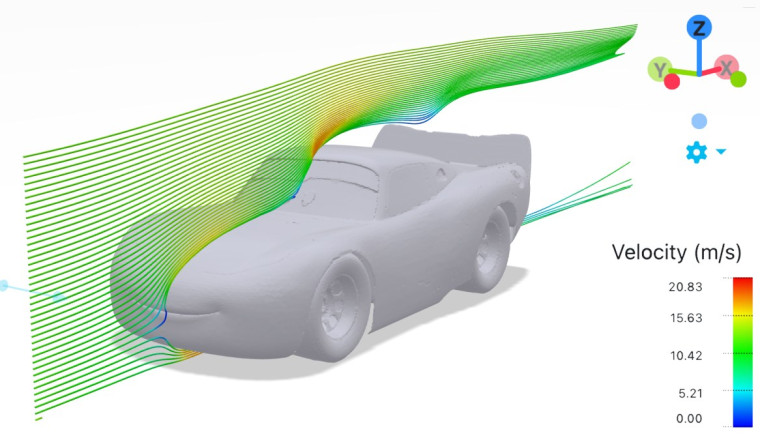 Lightning McQueen Aero Analysis Part 2: Now You Can Play With the 3D Model Yourself