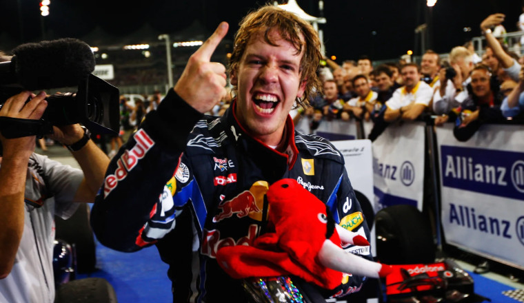 When Vettel won a four-way title fight in Abu Dhabi