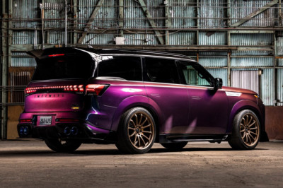 Infiniti Imagined a 1,000-HP Nissan GT-R SUV With Midnight Purple Paint for SEMA