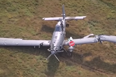 National Guard Aircraft Buzzes Tesla Before Crashing In A Field