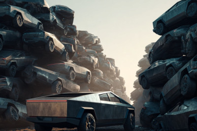 Tesla Sits on $1Billion in Unsold Cybertruck Inventory as Sales Slow to a Crawl