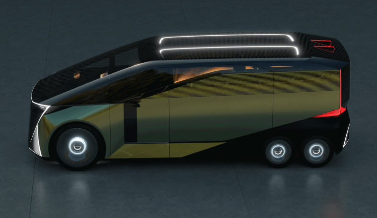 Lexus LS Name Reborn On Wild Six-Wheeled Luxury Van Concept