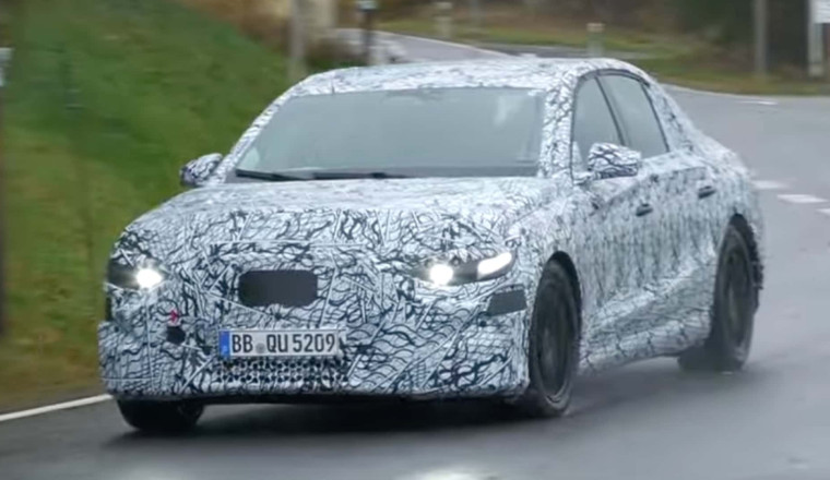 Mercedes-Benz E-Class EV Spy Video Proves a Styling Upgrade Is Imminent