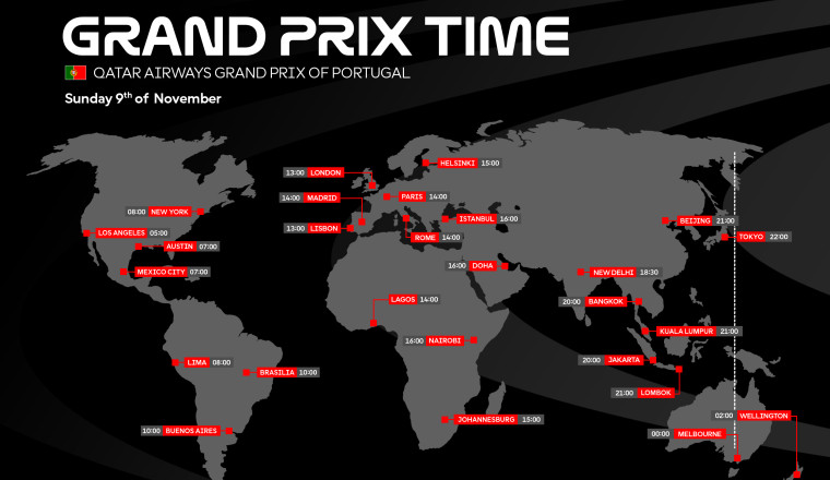 TIME SCHEDULE: Qatar Airways Grand Prix of Portugal
