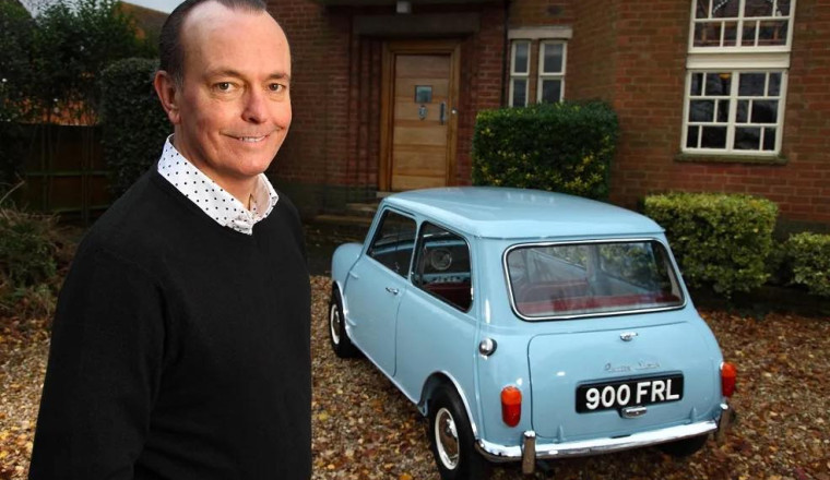 Farewell to a Motoring Icon: Quentin Willson Pictured With His Beloved 1959 Mini