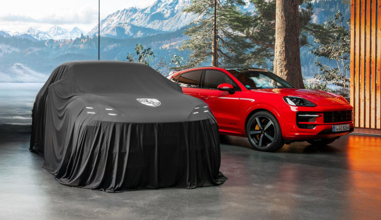 Porsche limbers up for Cayenne Electric unveiling