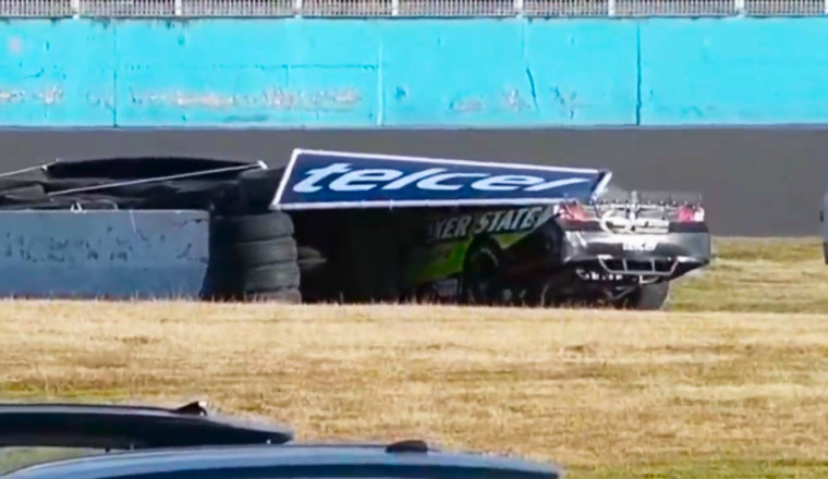 Safety car crashes into parked racecar (Video)