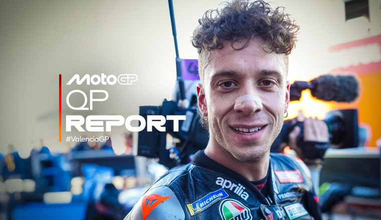 Bezzecchi powers to pole as 0.096s splits top five in Valencia