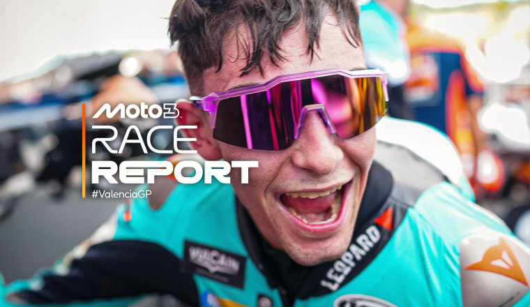 Fernandez takes maiden victory in Moto3 Valencia battle