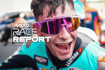 Fernandez takes maiden victory in Moto3 Valencia battle