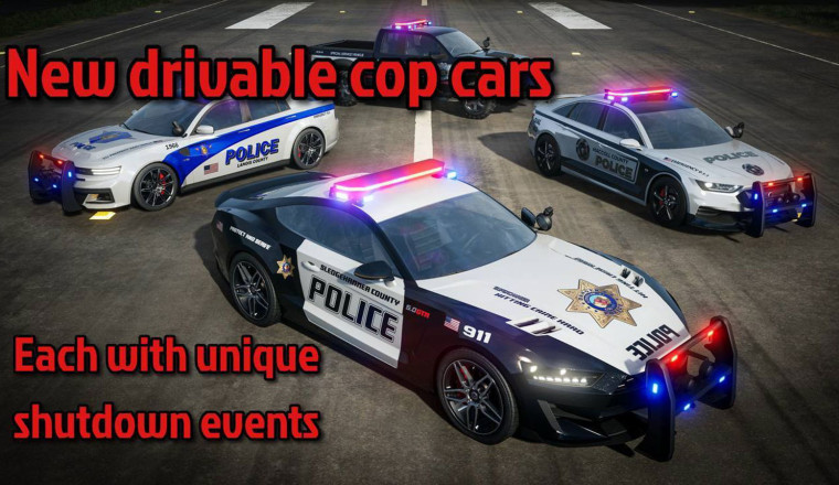 Free Wreckreation Update Brings Driveable Police Cars