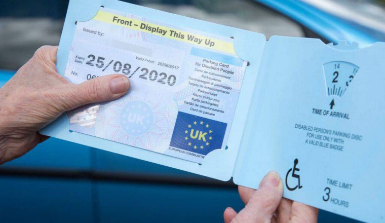 Blue Badge three-month notice to all disabled drivers and passengers