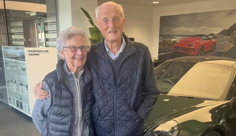 Ninety and Still Tearing it Up: Couple Buys £160,000 Porsche 911 GT3 for 70th Anniversary