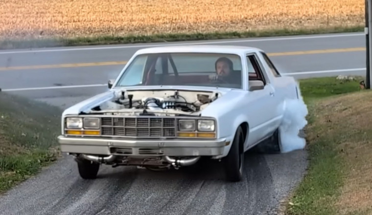 Junkyard Nissan V8 Lays Down Nearly 700 WHP With a Turbo and Little Else