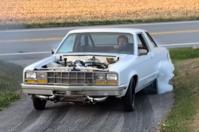 Junkyard Nissan V8 Lays Down Nearly 700 WHP With a Turbo and Little Else