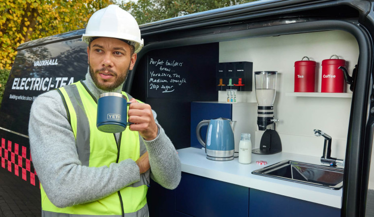 Vauxhall has designed a van to make the perfect cup of tea