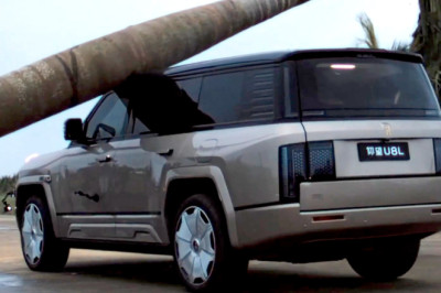 BYD Drops Giant Palm Tree On $150K YangWang And It Drives Off Like Nothing Happened