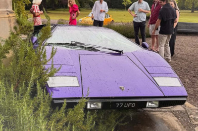 'Haunted' Lamborghini Countach Somehow Drives Itself Into Scottish Castle