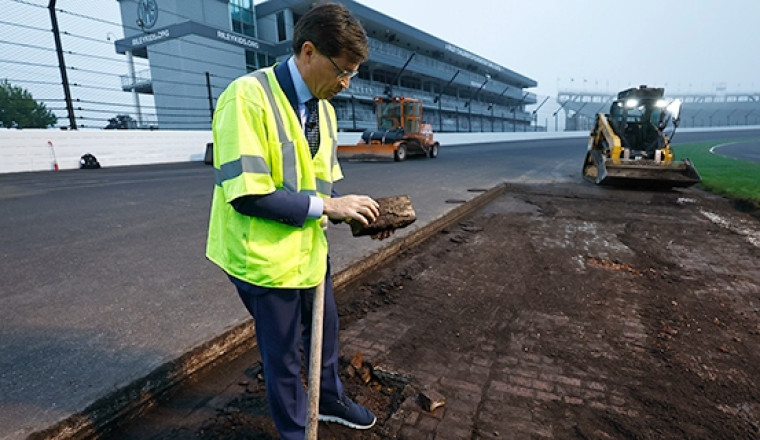 IMS Turn 2 Repave Unearths 116-Year-Old Brickyard Secrets