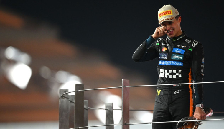 Norris in tears as he celebrates 1st F1 world title