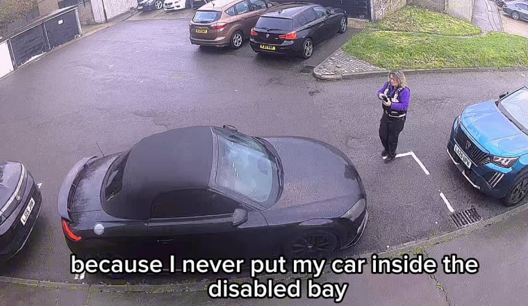Drivers fury after council paints disabled bay around legally parked Audi then fines him