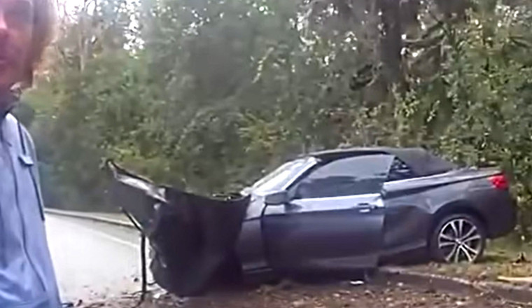 Florida Man Blames The X-Men For That BMW Wrapped Around A Tree
