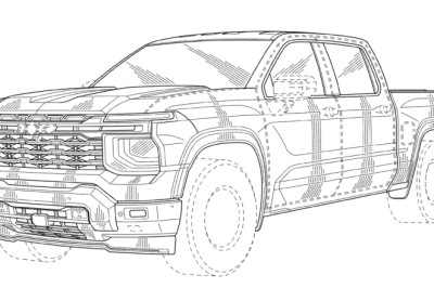 New Chevy Silverado Leaked In Federal Goverment Patent Filings, And It's As Big As Ever