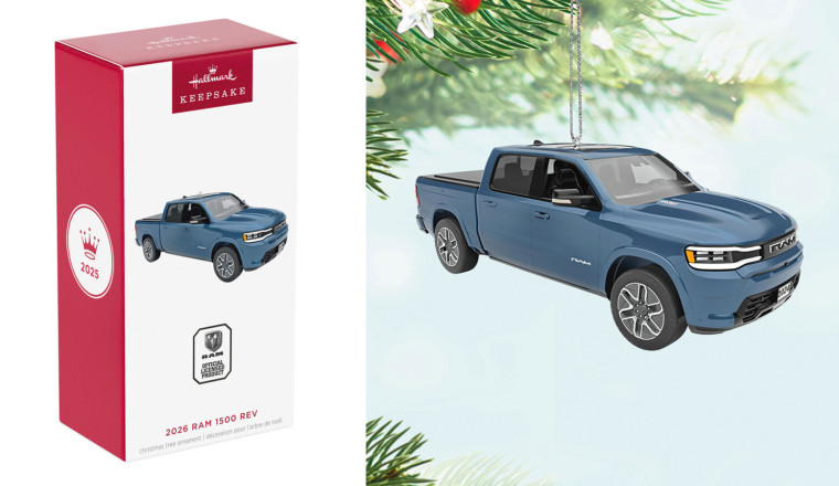 You Can Buy A Hallmark Christmas Ornament Of The Electric Ram 1500 REV That Was Canceled Before It Ever Went On Sale