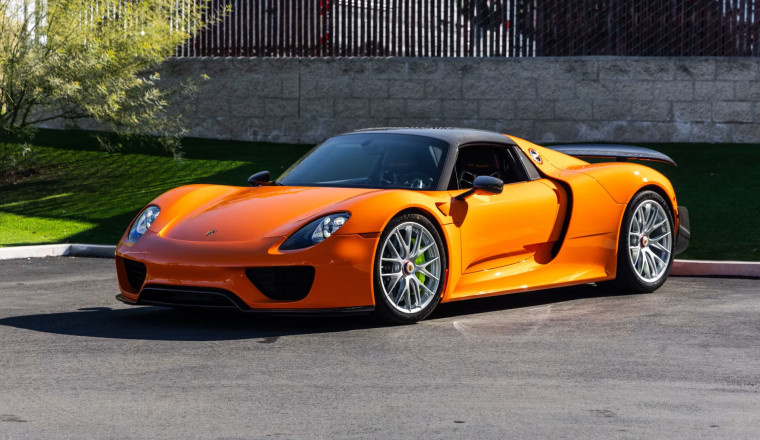 844-Mile Porsche 918 Spyder Weissach Hits the Auction Block