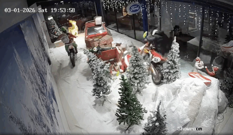 Family-run bodyshop 'devastated' after thieves smash window and steal bikes from Christmas display