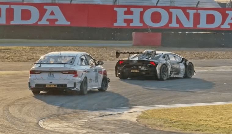 This Honda K20-Swapped Lamborghini Was Built to Race Japanese Compacts