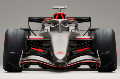 Audi F1 Car Captured on Video Testing in Barcelona Testing