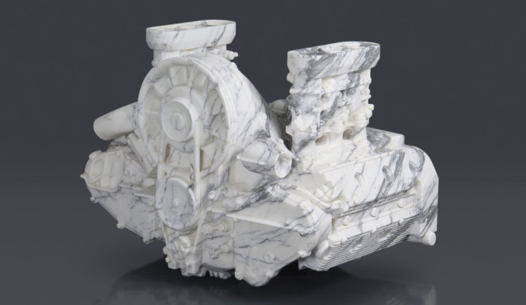 This Artist Creates Porsche 911 Parts Out of Marble