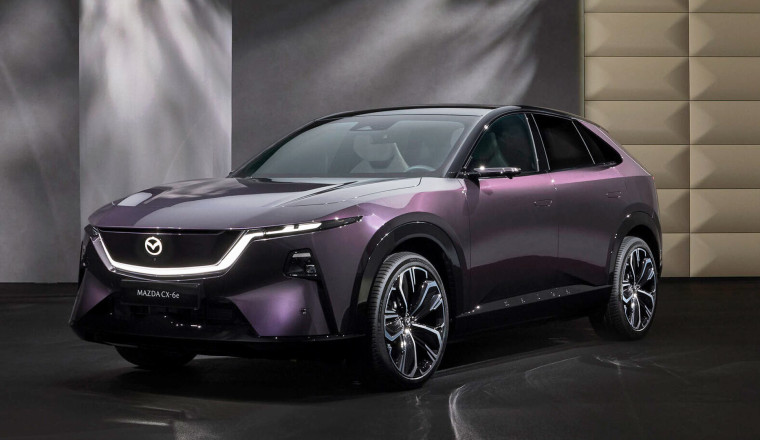 Stylish Mazda CX-6e electric SUV revealed ahead of UK launch