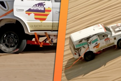 Land Cruiser MacGyver Moment: Diesel Toyota Fights to Finish Line With Ratchet Strap for Suspension