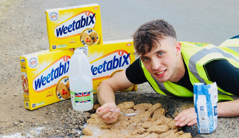 Shredded street: My town's roads are so bad you can eat from them