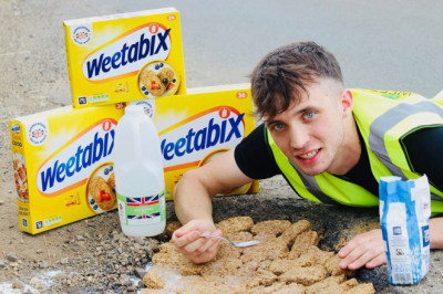 Shredded street: My town's roads are so bad you can eat from them