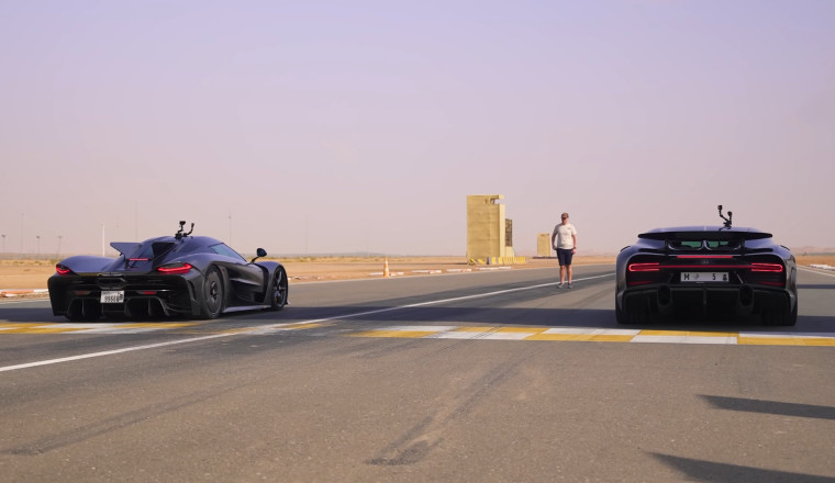 The Koenigsegg vs Bugatti Drag Race Rematch