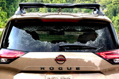 They Heard A Pop, Looked Back And Their Nissan SUV’s Window Was Gone